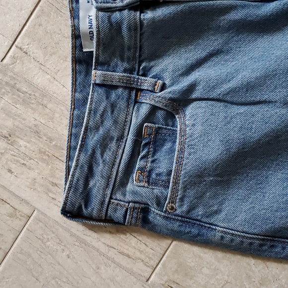 Old Navy Wide Leg Extra High Rise Size 4 Petite Women's Ankle Jeans 100% Cotton - Picture 4 of 11